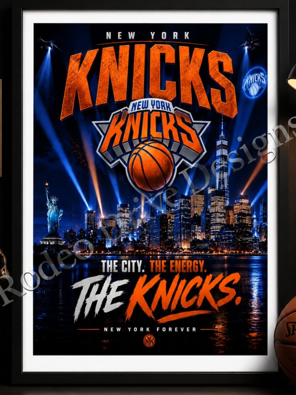 NEW YORK KNICKS THE CITY THE ENERGY  11x17 Poster